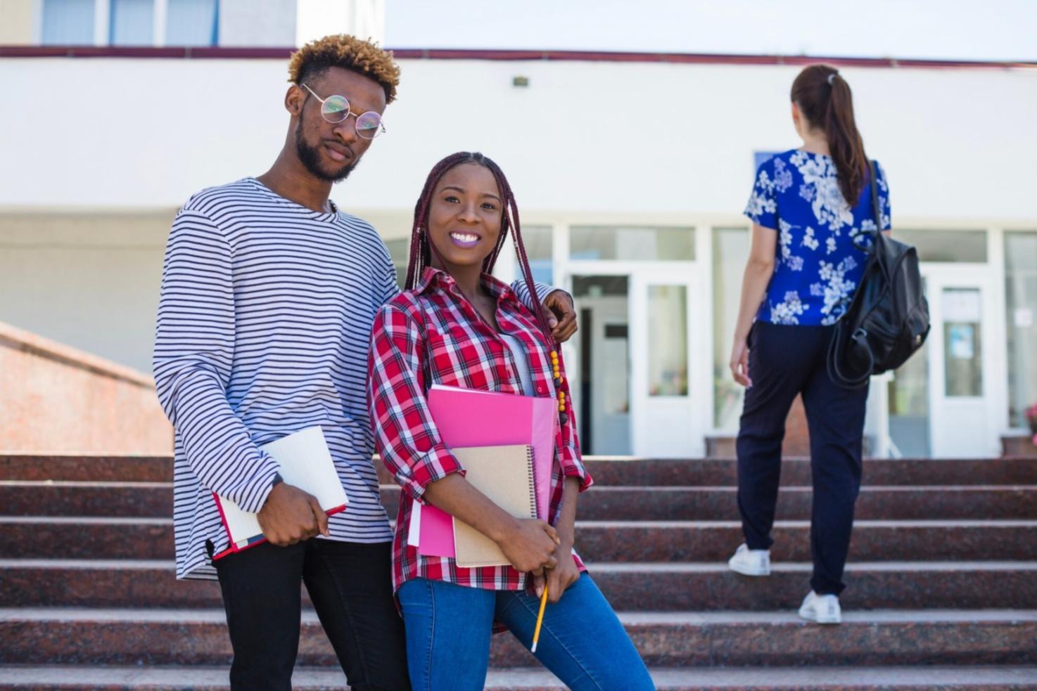 Business planning workspace with strategy documents and laptop
